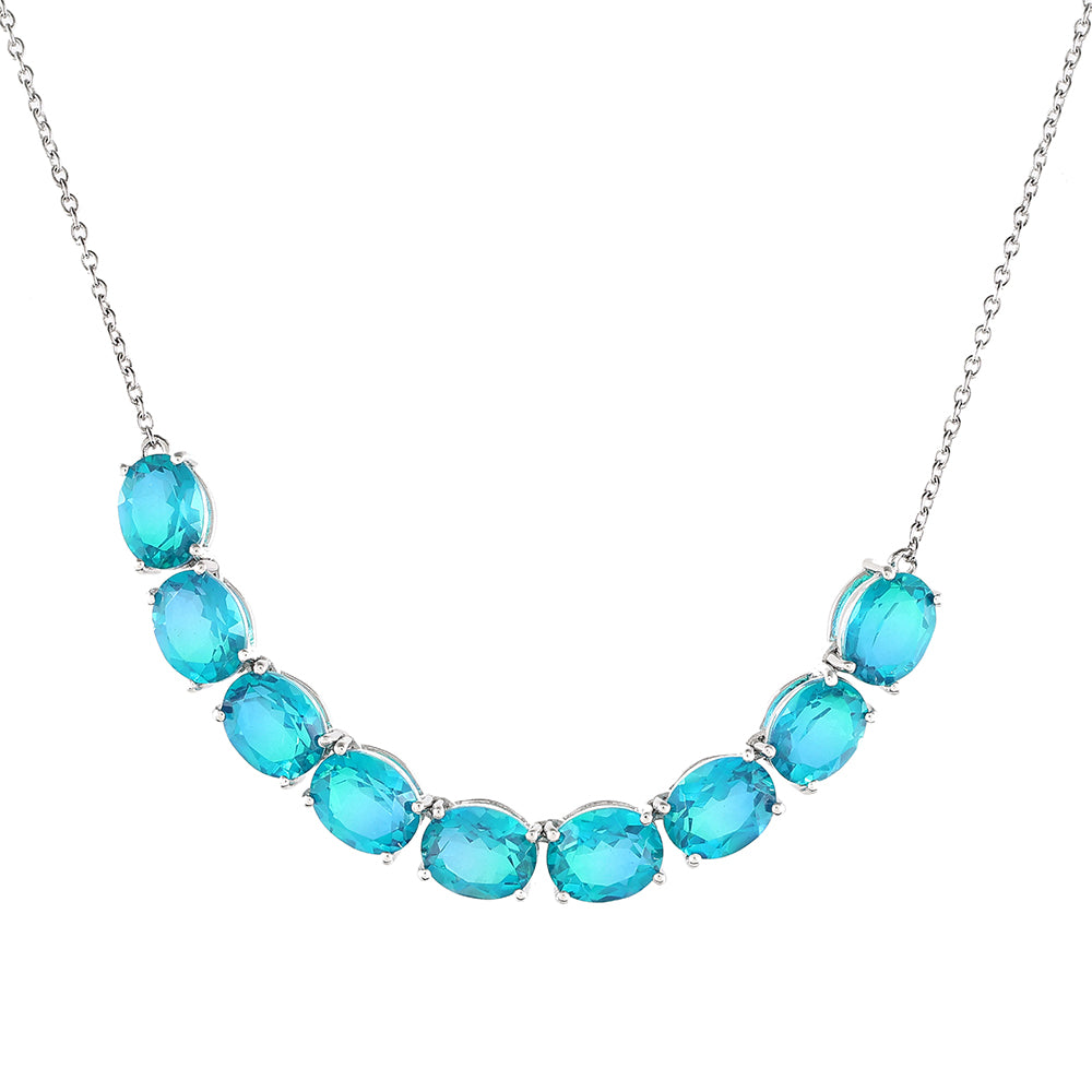 Collar de Plata con Cuarzo Pavo Real 1 