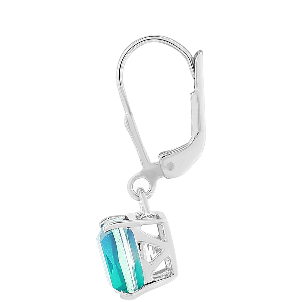 Pendientes de Plata con Cuarzo Pavo Real 2 