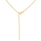 Collar de Plata Bañada en Oro con Perla Barroca Cultivada de Agua Dulce y Topacio Blanco