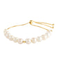 Pulsera de Plata Bañada en Oro con Perla Barroca Cultivada de Agua Dulce