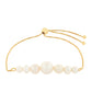 Pulsera de Plata Bañada en Oro con Perla Barroca Cultivada de Agua Dulce