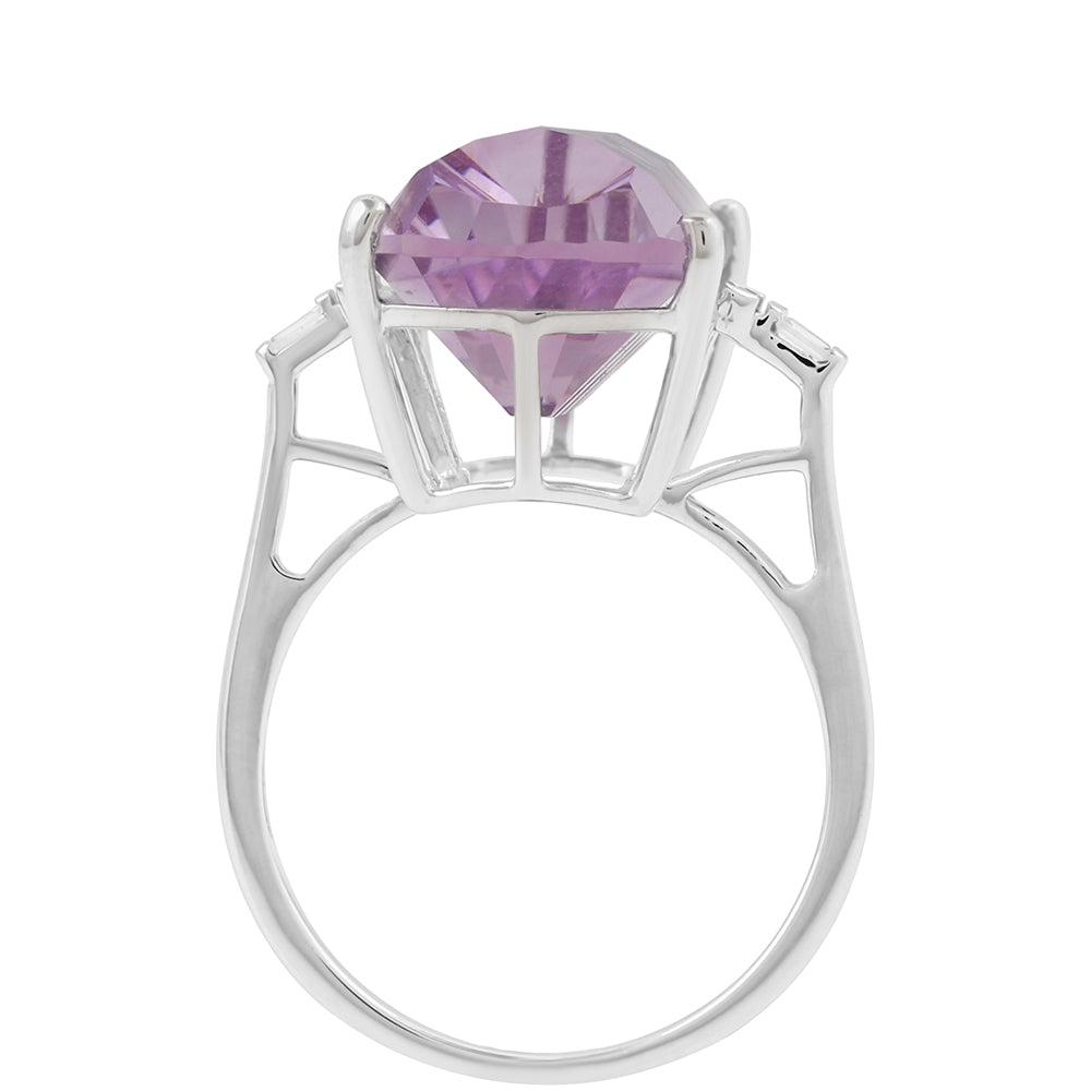 Anillo de Plata con Zircón natural 4 