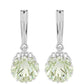 Pendientes de Plata con Amatista Verde