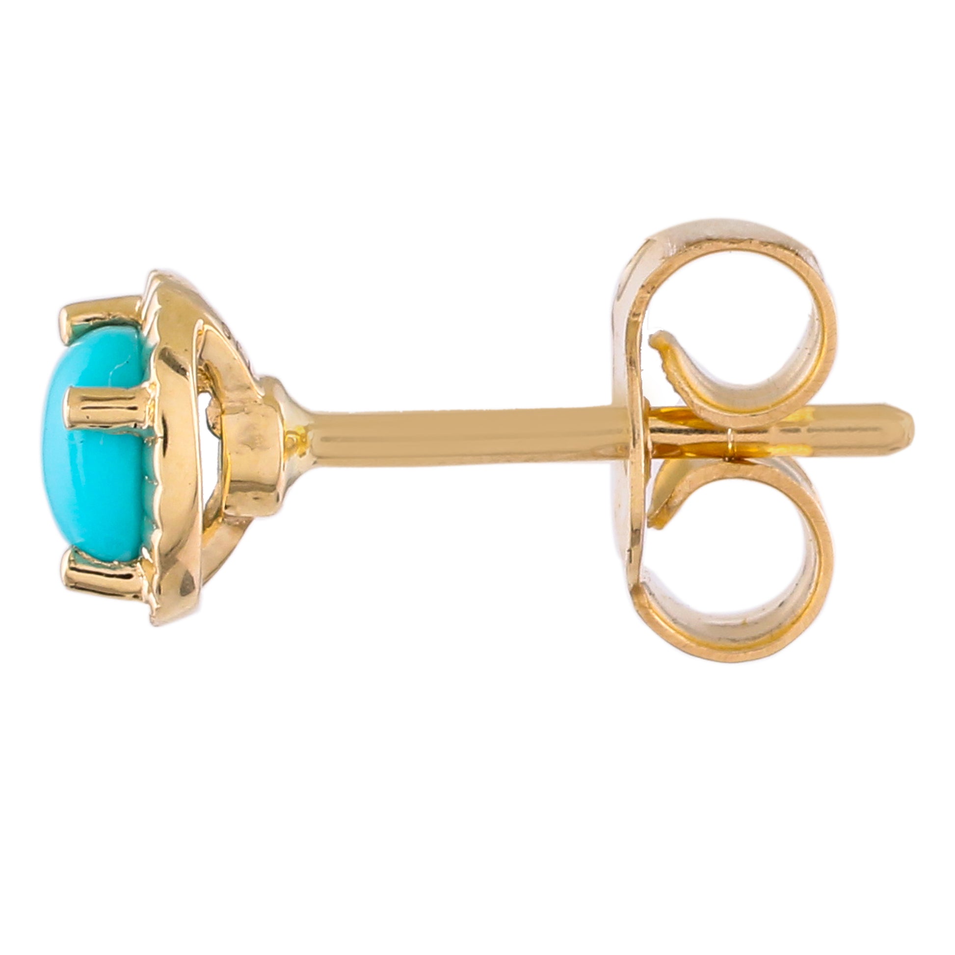 Pendientes de Oro con Turquesa Bella Durmiente 2 