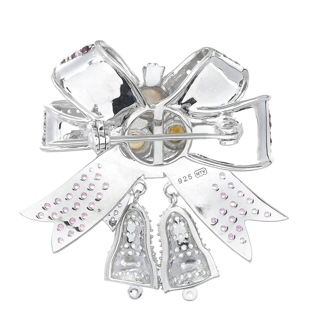 Broche de Plata con Granate Rodolita