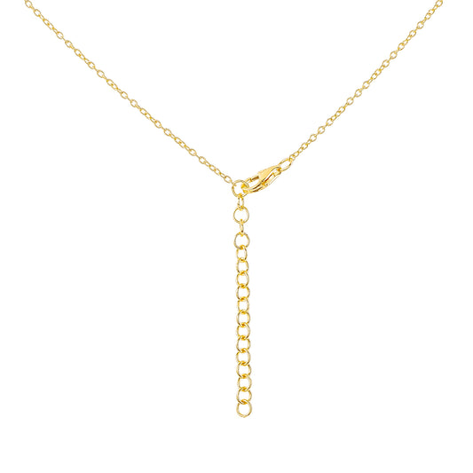Collar de Plata Bañada en Oro con Concha de abulón