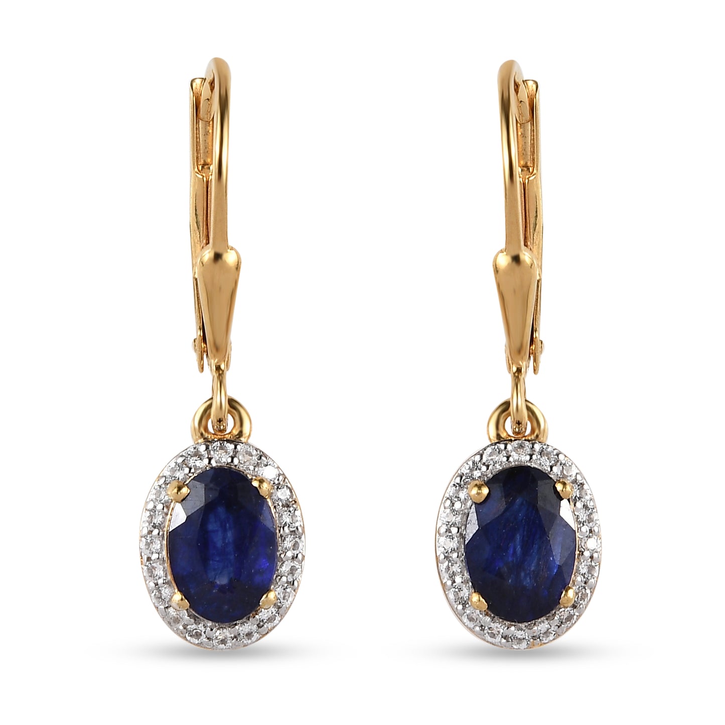 Conjunto de Plata Bañada en Oro con Rubí de Tailandia y Esmeralda de Brasil ( Pendientes )