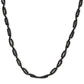 Collar de Plata Bañada en Oro con Espinela Negra