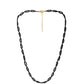 Collar de Plata Bañada en Oro con Espinela Negra