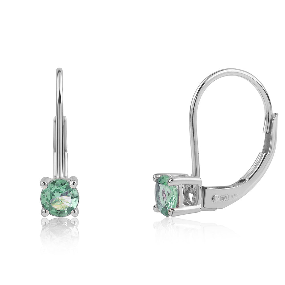 Pendientes de Plata con Esmeralda de Brasil 1 