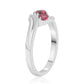 Anillo de Plata con Rubelita de Cruzeiro