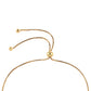 Pulsera de Plata Bañada en Oro con Diamante Azul