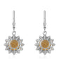 Pendientes de Plata con Citrino