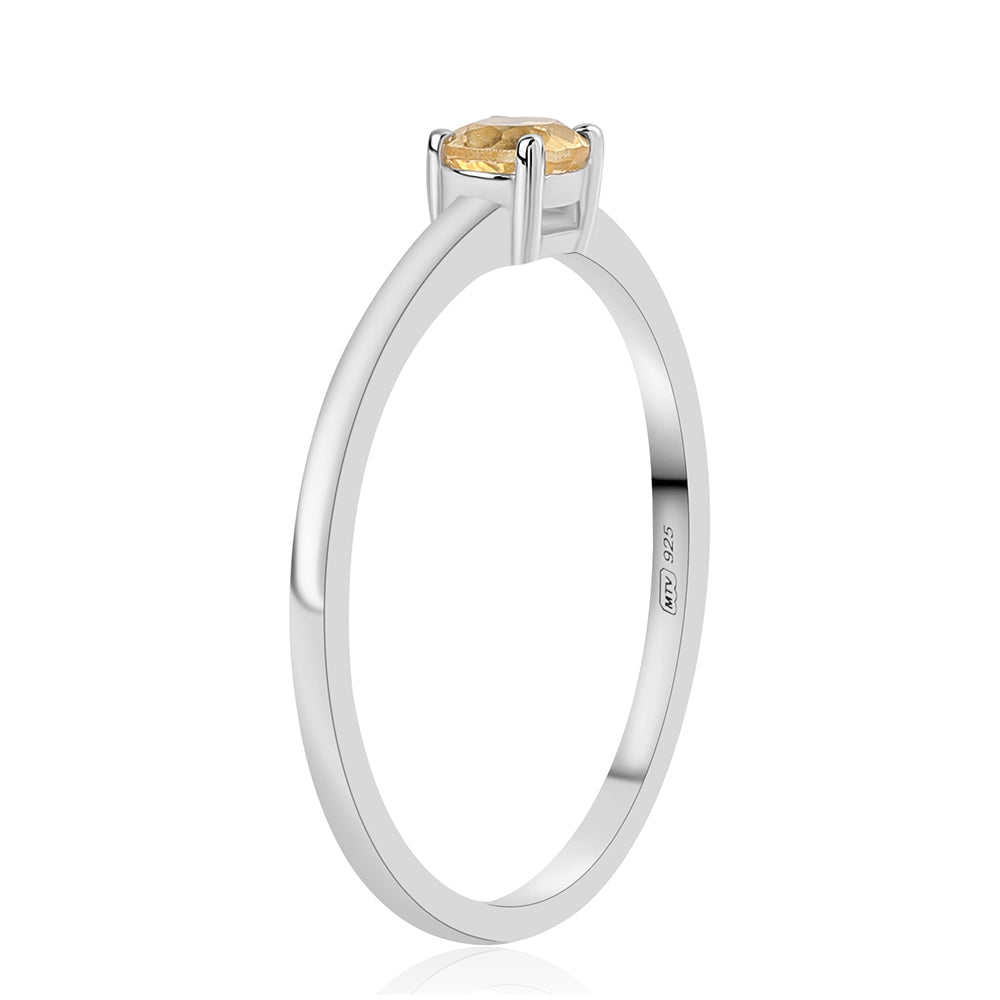 Anillo de Plata con Citrino 2 