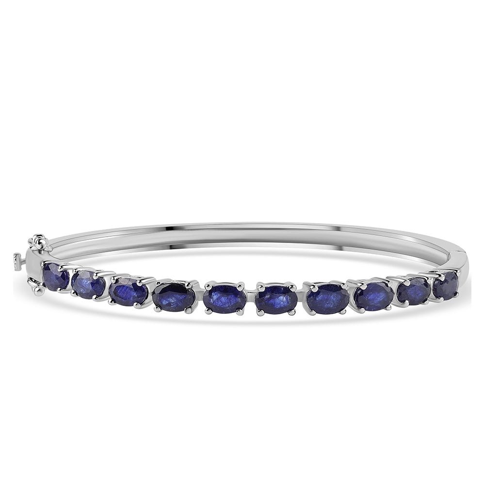 Pulsera de Plata con Zafiro Azul Australiano 1 