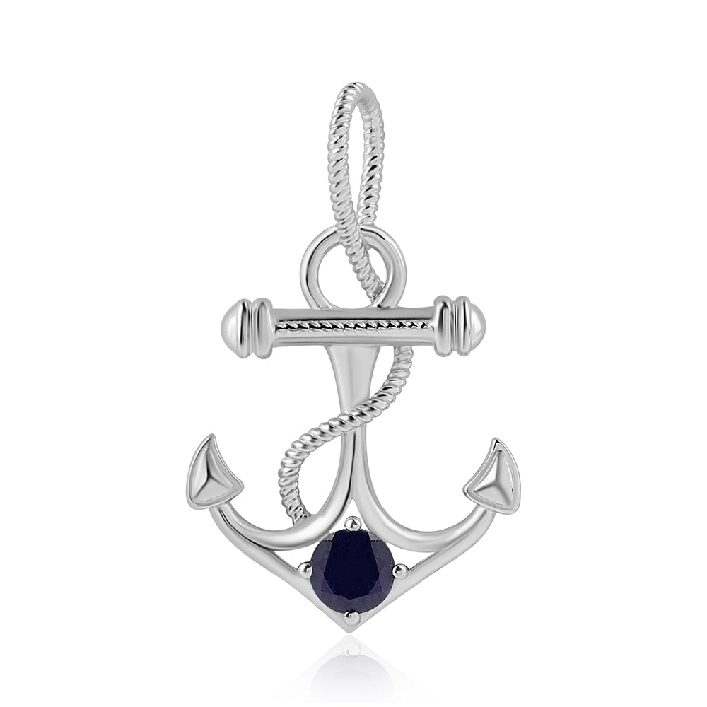 Colgante de Plata con Zafiro Azul Australiano 1 