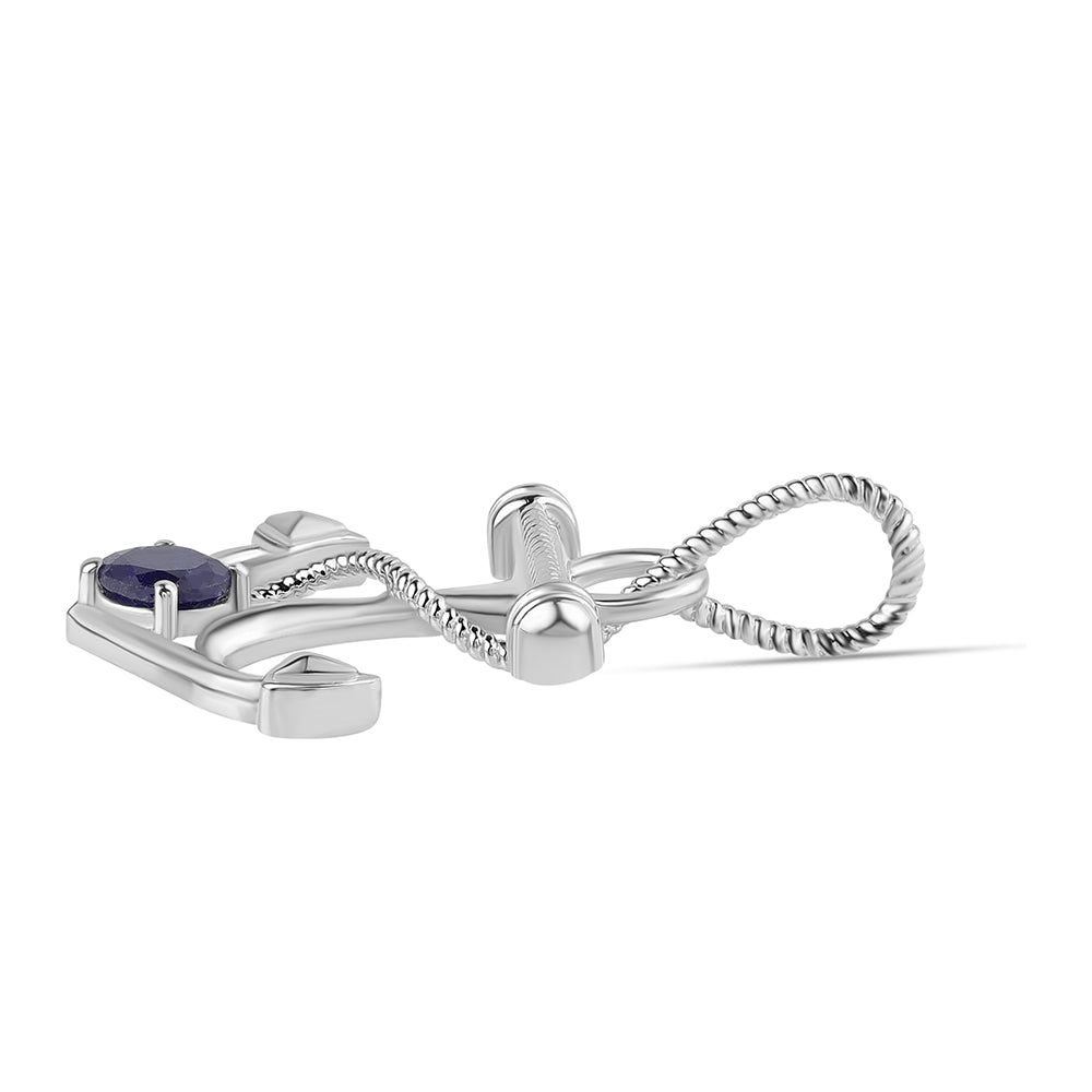 Colgante de Plata con Zafiro Azul Australiano 2 