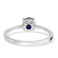 Anillo de Plata con Zafiro Azul Australiano