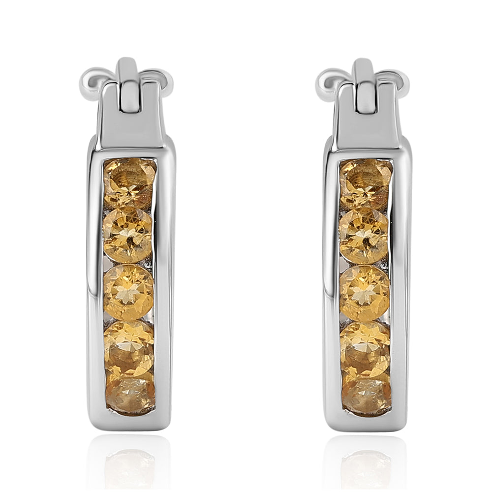 Pendientes de Plata con Citrino 1 
