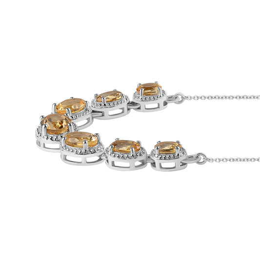 Collar de Plata con Citrino