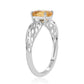 Anillo de Plata con Citrino