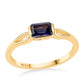 Anillo de Plata Bañada en Oro con Lolita