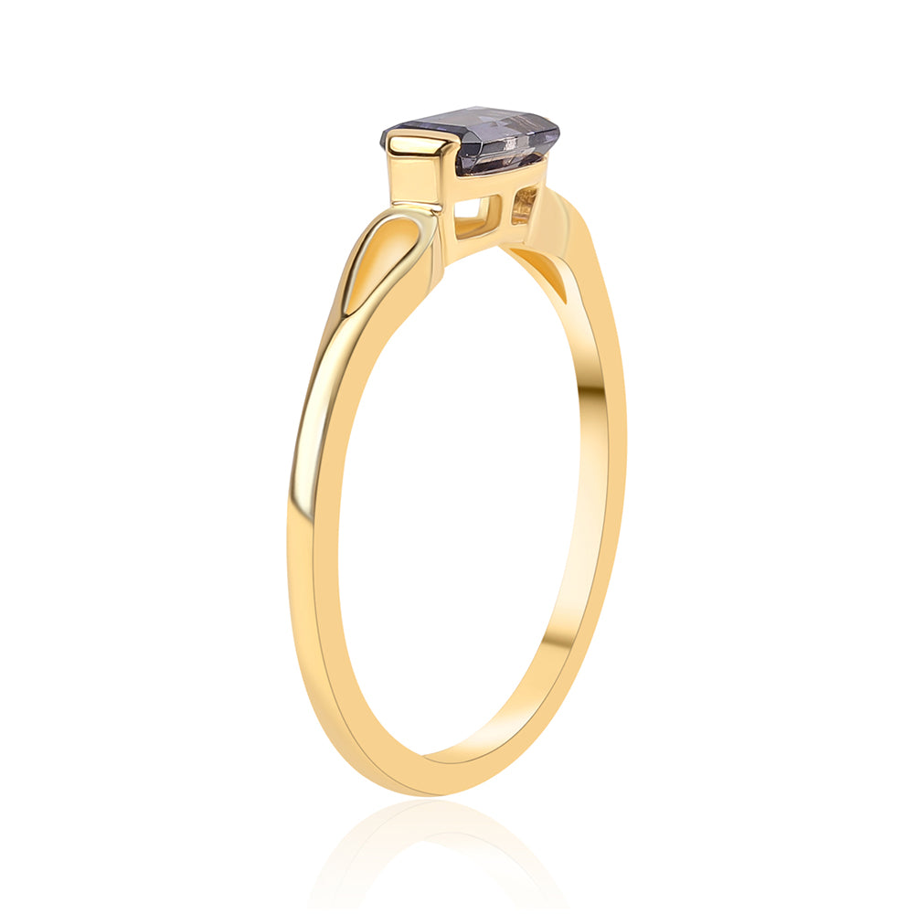 Anillo de Plata Bañada en Oro con Lolita