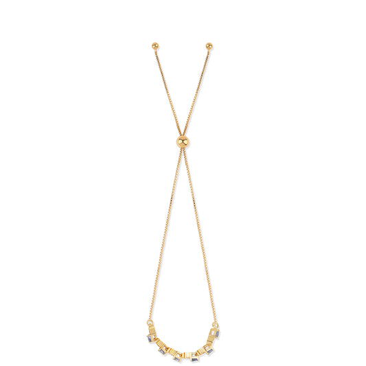 Pulsera de Plata Bañada en Oro con Lolita