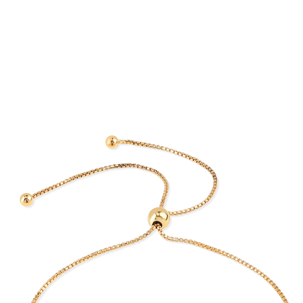 Pulsera de Plata Bañada en Oro con Rubí de Mozambique y Topacio Blanco