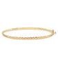 Pulsera de Plata Bañada en Oro con Diamante Negro