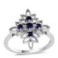 Anillo de Plata con Zafiro Azul Australiano