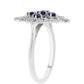 Anillo de Plata con Zafiro Azul Australiano