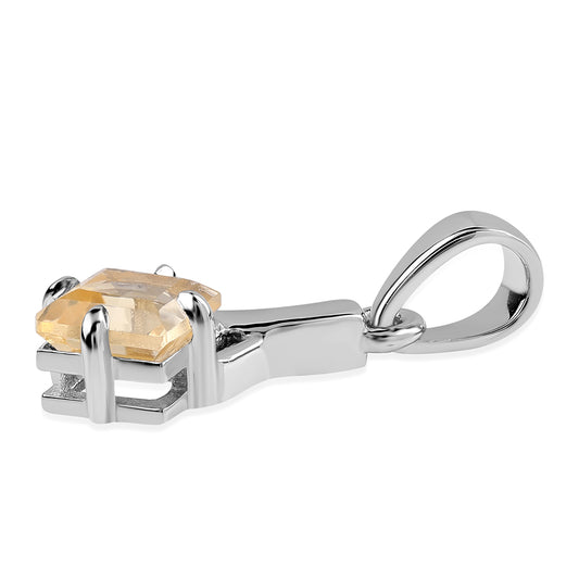 Colgante de Plata con AA Citrino de Brasil