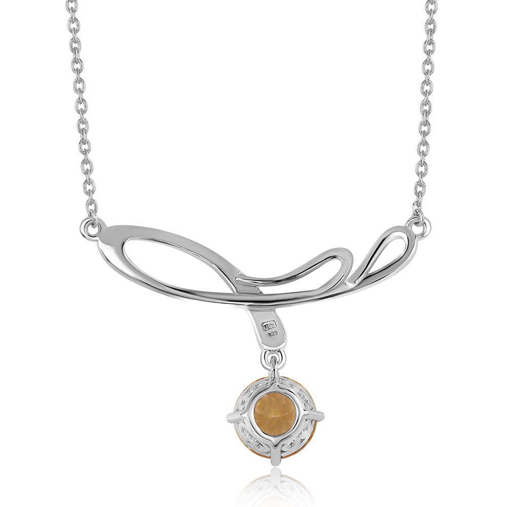Collar de Plata con AA Citrino de Brasil 2 