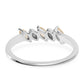 Anillo de Plata con AA Citrino de Brasil y Topacio Blanco