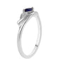 Anillo de Plata con Zafiro Azul Australiano
