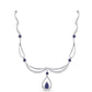 Collar de Plata con Zafiro Azul Australiano