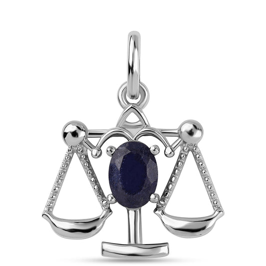Colgante de Plata con Zafiro Azul Australiano