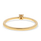 Anillo de Plata Bañada en Oro con Diamante Negro