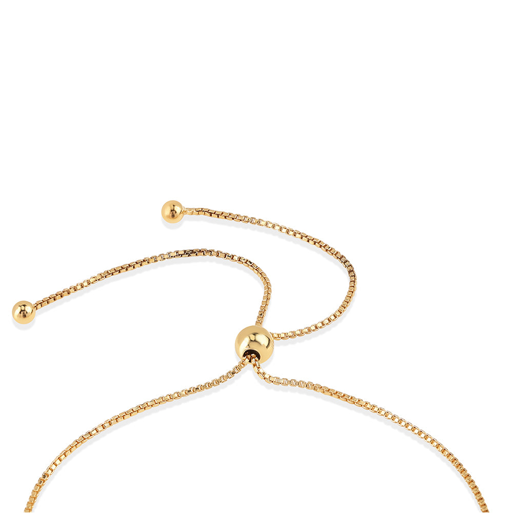 Pulsera de Plata Bañada en Oro con Rubí de Mozambique
