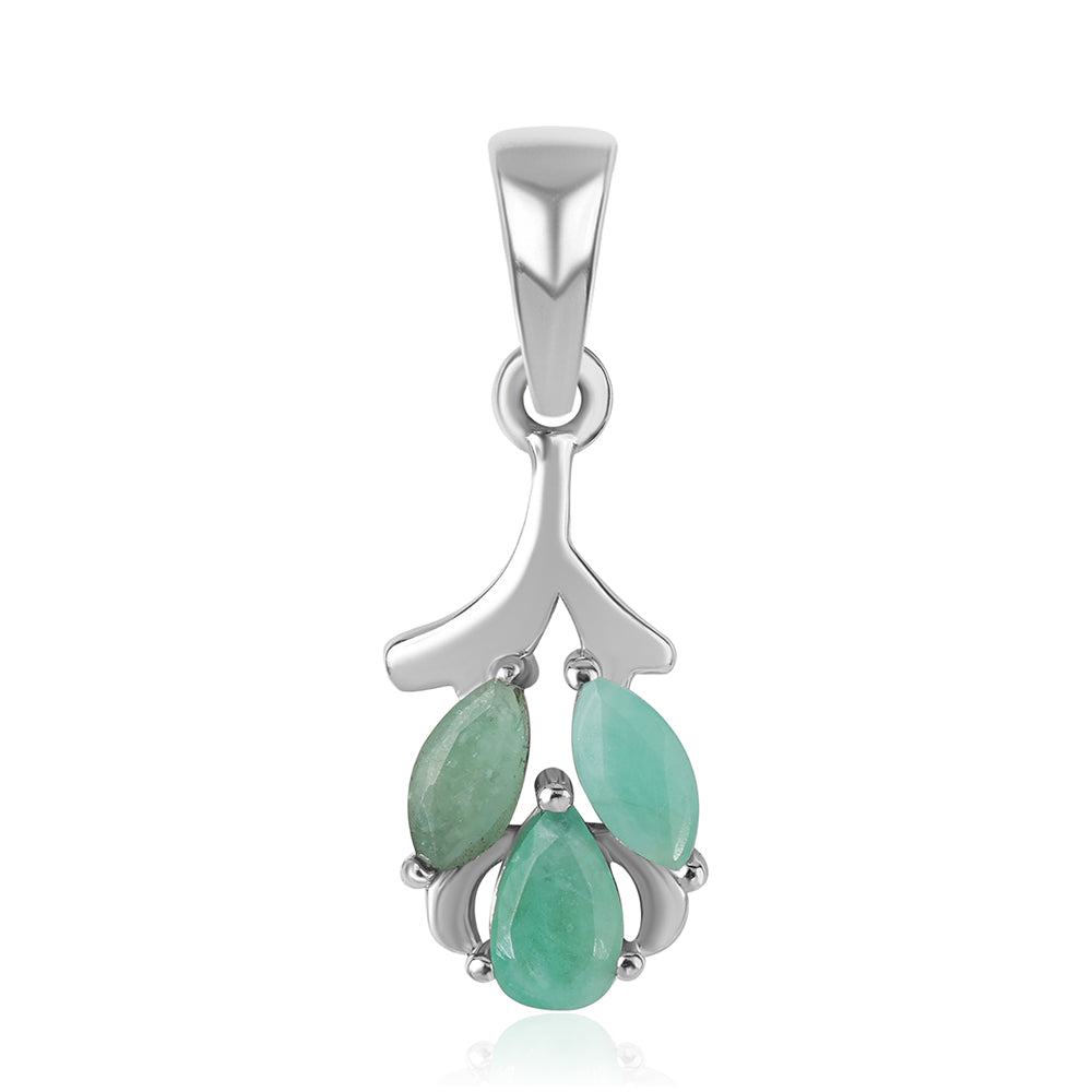 Colgante de Plata con Esmeralda de Brasil 1 