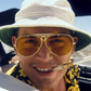 Emporia Italy - Gafas de sol piloto "HOLLYWOOD", gafas de sol polarizadas con filtro UV con estuche y paño de limpieza, lentes amarillas, montura dorada