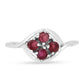 Anillo de Plata con Rubí de Tailandia