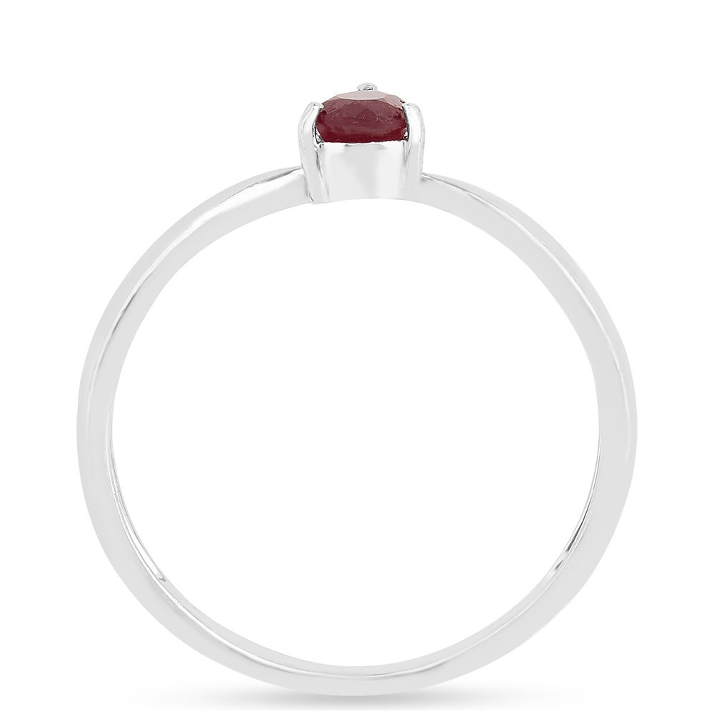 Anillo de Plata con Rubí de Tailandia 3 