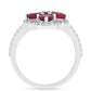 Anillo de Plata con Rubí de Tailandia