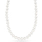 Collar de Plata Bañada en Oro con Perla de Agua Dulce Crema