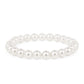Conjunto de Plata Bañada en Oro con Perla de Agua Dulce Crema ( Pendientes +Pulsera )