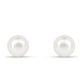 Conjunto de Plata Bañada en Oro con Perla de Agua Dulce Crema ( Pendientes +Pulsera )