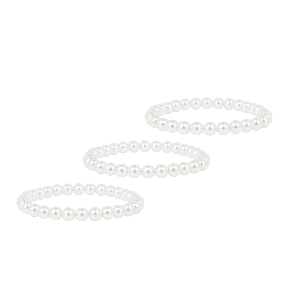 Conjunto Cuenta con Perla de Agua Dulce Crema 1 