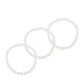 Conjunto Cuenta con Perla de Agua Dulce Crema